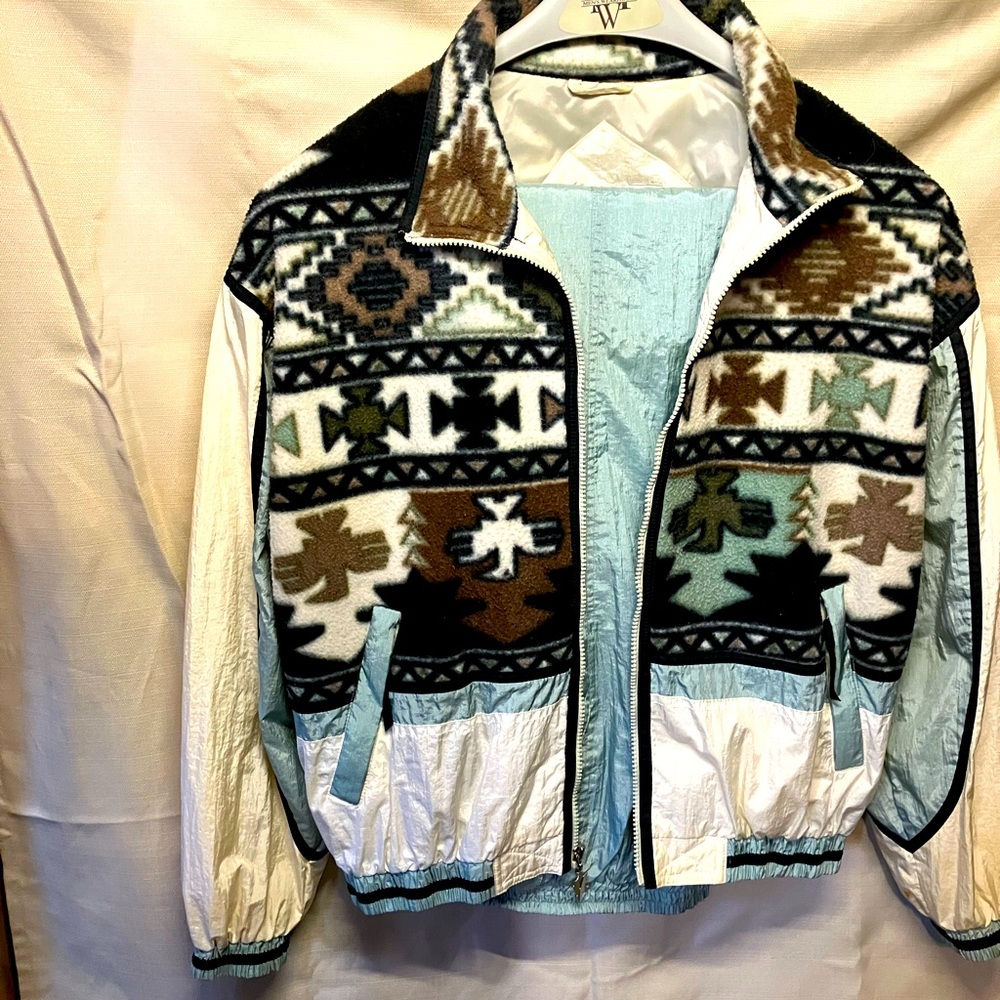 Woman’s work out outfit, or suit, in my Mom’s closet.
